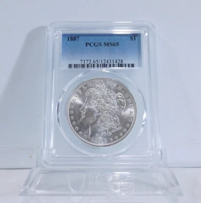 1887-P  MORGAN Silver Dollar, PCGS MS-65! - Image 1 of 4