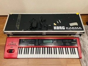Korg Karma 61-Key Workstation Synthesizer Red w/ Hard Case & Power Adapter - Picture 1 of 10