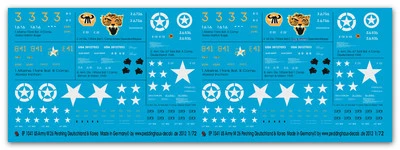 MARKENLOS Peddinghaus-Decals 1/72 1041 M 26 Pershing Kampfpanzer 2. WK und Korea