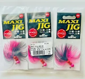 Yakima Bait 1714CER Worden's Maxi Jig Cerise Pacifier 1/16 oz 3pk crappie - Picture 1 of 4