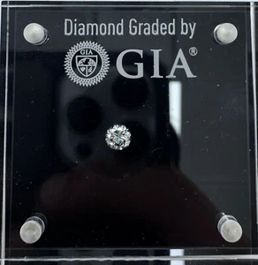 0.53 carat Natural Diamond | GIA certified | Shape - Round | Color- F | SI1 - Picture 1 of 8