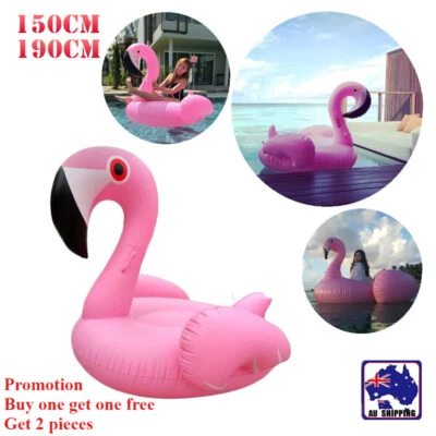 150cm 190cm Giant Flamingo Ride on Inflatable Float Swimming Pool Bird 1 Pieces - image 1 of 4