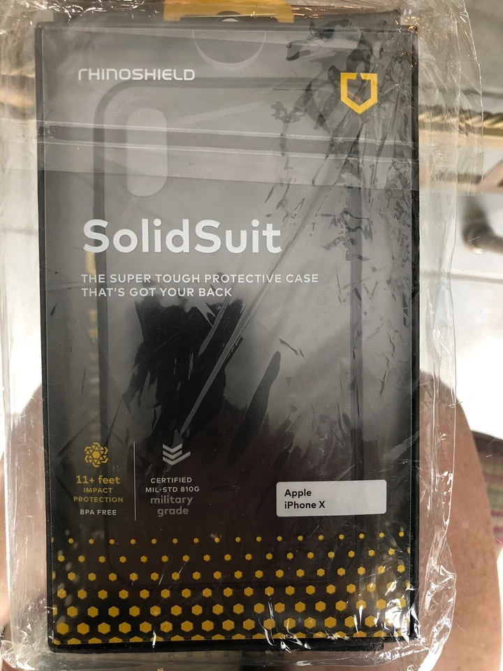 Bundle RhinoShield Case iPhone X Solidsuit Impact Protection Screen