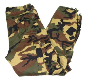 Men's Match Pants Camo Cargo Chino 8-Pocket Tag 34 measured Size 34x31 - Picture 1 of 5