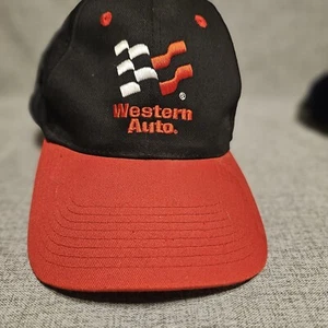 Western Auto Hat Cap Snap Back Black & Red  One Size Car Parts - Picture 1 of 6