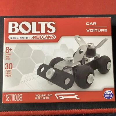 Bolts ~ "CAR" ~ Erector Building Kit By Meccano ~ Kids Educational Toy ~ New - Image 1 of 2