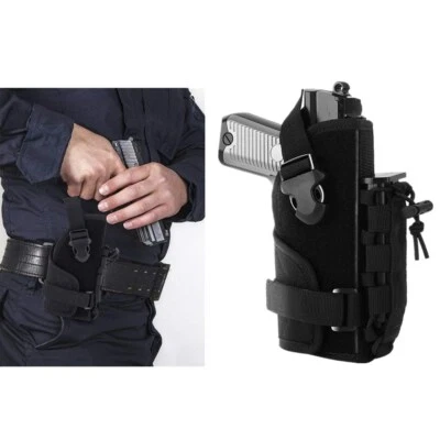Tactical Belt Molle Right Hand Gun Pistol Holster with Magazine Pouch Gun Holder - Image 1 of 4