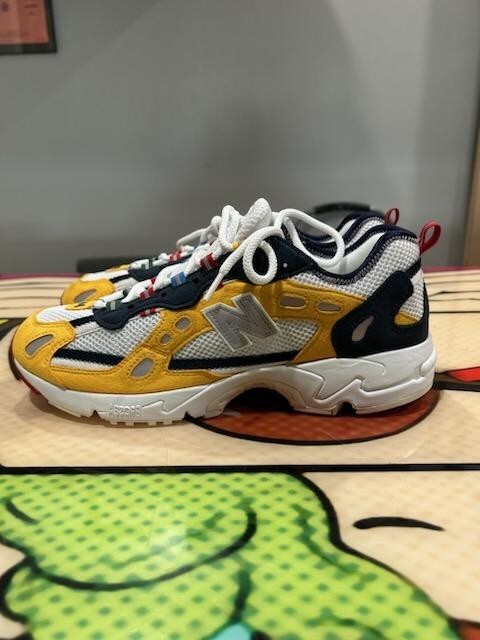 New Balance Aimé Leon Dore x 827 Yellow for Sale New Balance Aimé Leon Dore x 827 Yellow for Sale