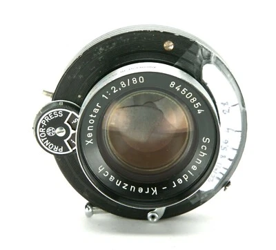 Very Rare Schneider Xenotar Lens 2.8/80mm In Prontor-Press Shutter F/6x9 Cameras - Image 1 of 4