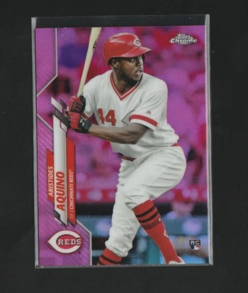 C3 Aristides Aquino 2020 Topps Chrome Pink Refractor RC #111 Reds Rookie