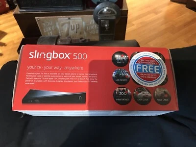 SLINGBOX SB 500 Digital HD Media Streamer with Remote, Manuals, and Cables New - Image 1 of 4