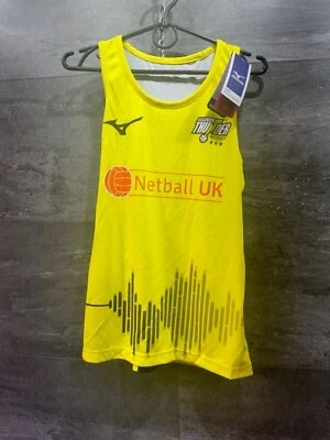 Camiseta de voleibol para mujer Mizuno Netball Thunder Manchester talla S Foto 1 de 4