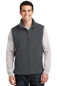 Port Authority Men's Value Fleece 100% Polyester Sleeveless Pockets Vest F219 - Picture 1 of 15