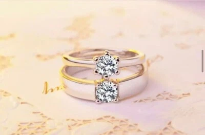 ANELLO ANELLI COPPIA FEDI FEDE FEDINE FIDANZAMENTO ACCIAIO INOX LOVE REGALO - Immagine 1 di 4