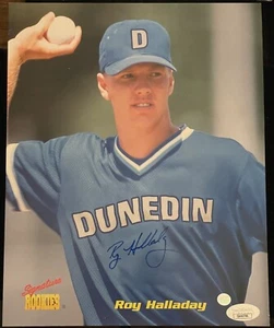 Roy Halladay Signed Signature Rookies Photo JSA COA Dunedin Toronto Blue Jays - Picture 1 of 2