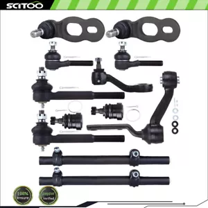 1995-2002 For Lincoln Town Car 12Pcs Front Ball Joints Tie Rod Ends Pitman Arm - Picture 1 of 19