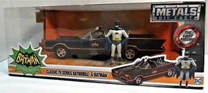 Batmóvil clásico de Batman 1966 con figura de acción cómics metal fundido a presión - Imagen 1 de 12