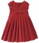 NWT Girls 4 Gymboree “HOLIDAY PICTURES ” Cotton Red Velvet PLEATED front DRESS