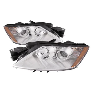 PERDE Projector Headlight Set For 07-11 Mazda CX-7 Halogen Chrome Housing - Picture 1 of 8