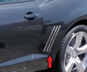 FITS CHEVY CAMARO 2010-2013 POLISHED STAINLESS CHROME SHARK STYLE SIDE TRIM 6PCS - Picture 1 of 1