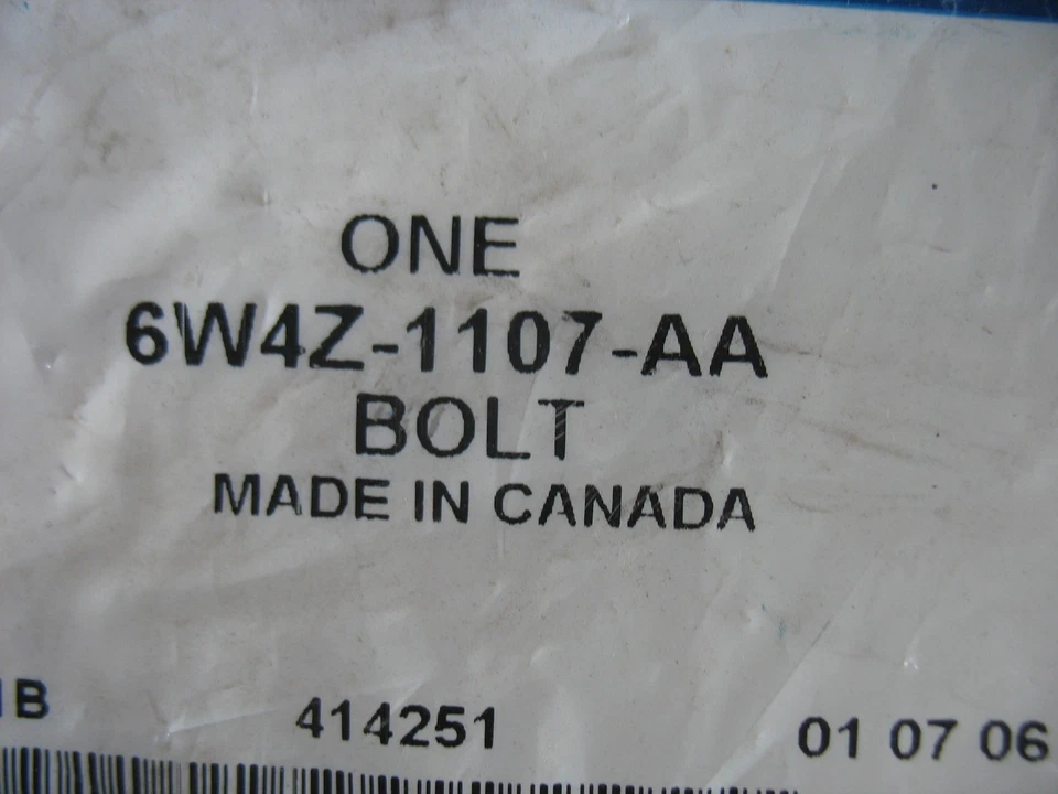 全新 NOS FORD 刹车前轮螺柱 6W4Z1107AA 00 01 02 03 林肯 LS 数量 1 — 第 1/2 张图片