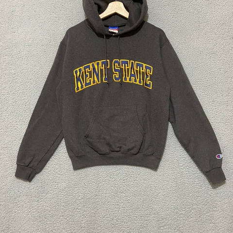 Champion Kent State Hoodie Men's Small Gray Pullover College NCAA Cover