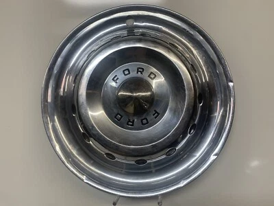 Single 1950 Ford Crestline Hubcap 15" 50 Crestliner Wheel Cover Rare Hub Cap - Image 1 of 4