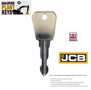 Terex - Fermec Backhoe Ignition Key 6107891M1 Master Plant Keys 81404 fits JCB