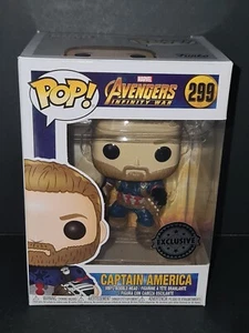 Funko POP #299 Captain America (Action Pose) Marvel Avengers Infinity War - Picture 1 of 8