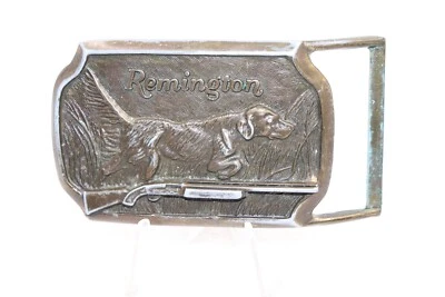 Vintage Remington Arms,  Bird Dog, Shotgun Hunting Belt Buckle - Image 1 of 4