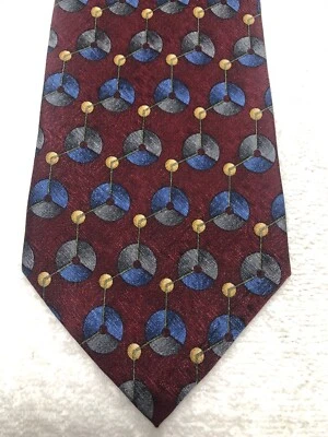 CORBATA HOMBRE KENNETH COLE BORGOÑA CON GRIS AZUL DORADO 4 X 57 Foto 1 de 4