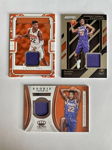 Lot of 3 Rookie Patch DeAndre Ayton - Prizm, Cornerstone, Crown Royale Phoenix - Picture 1 of 2