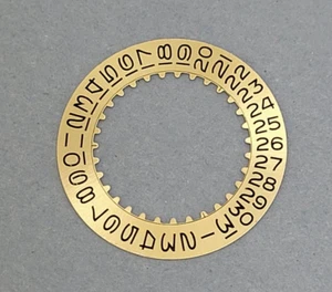 Genuine Rolex #7961 Gold tone Date disc / indicator for Calibers 1530 1570 1575 - Picture 1 of 4