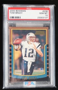 2000 TOM BRADY BOWMAN RC ROOKIE CARD FLAWLESS PSA 10 CERTIFIED! EXTREME HIGH END