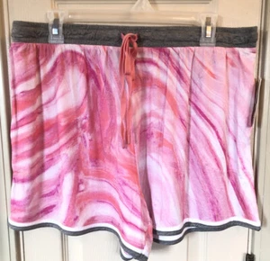 Secret Treasures NWT Womens XL (16-18) Pink Tie Dye Sleep Shorts - Picture 1 of 3