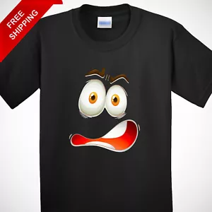 3D Print Kids T Shirt Big White Eyes Funny Cartoon Figure Shirt Tops O-Neck Gift - Picture 1 of 14