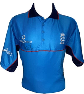 Signed Retro Ronnie Irani England Cricket Shirt Lancashire Essex - Picture 1 of 5
