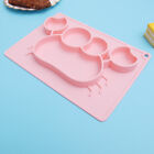  Dining Tray Baby Feeding Bowls Silicone Dinner Plate Sucker