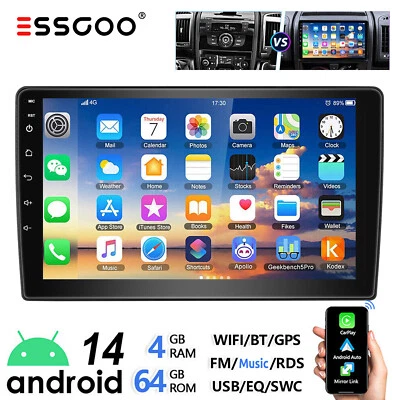 Für Fiat Ducato 2006-2023 4+64G Android 14 Autoradio Navi Apple CarPlay GPS WIFI - Bild 1 von 4