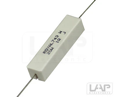 ROYALOHM 1,0-33 Ohm | 20 Watt | 5% resistenza ad alto carico resistenza 20 W resistenze ad alto carico