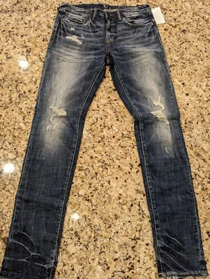 PRPS Men's Windsor Tapered Skinny Fit Stretch Ripped Jeans Indigo size 32 - Image 1 of 4