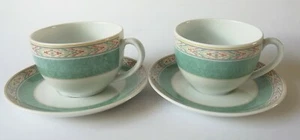 Wedgwood Aztec Breakfast Cups and Saucers X 2 - Picture 1 of 2