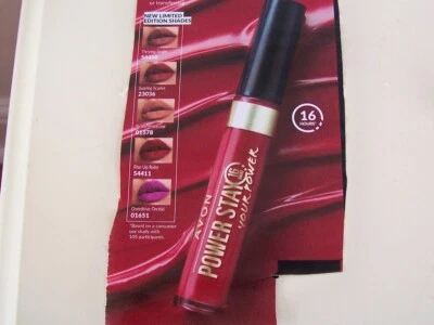AVON POWER STAY 16H FLÜSSIGE LIPPENFARBE NEU LIMITIERTE EDITION SCHATTIERUNGEN NEU (U)