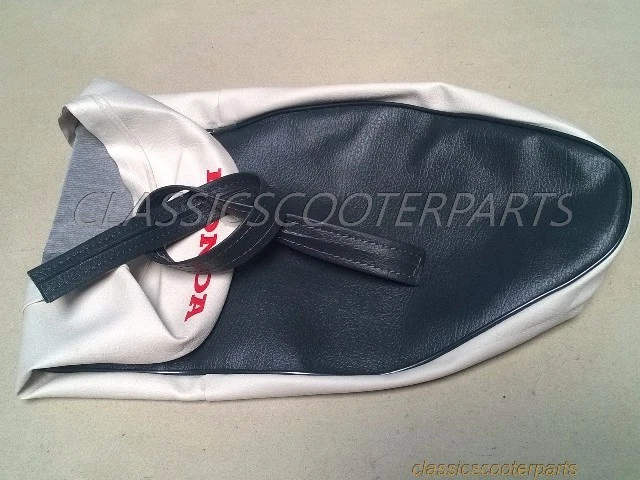 Honda C50 C100 C102 длинный двойной белый/серый красный логотип сиденье чехол H2452 - Изображение 1 из 1