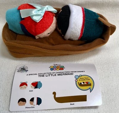 Disney La Sirenita Tsum Tsums Set de 3 Suscripción Junio 2017 Ariel Eric Foto 1 de 4