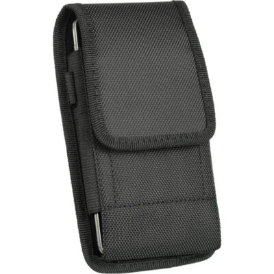 VERTICAL NYLON RUGGED POUCH CLIP BELT LOOP PHONE CASE FOR IPHONE 6 PLUS PRO MAX - Image 1 of 4