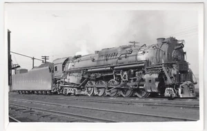 Pennsylvania Railroad ~ Engine PRR 6447 (2-10-4) ~ Vintage Real Photo Postcard - Picture 1 of 2