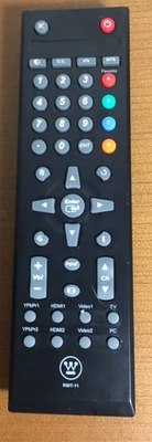 Controle remoto OEM RMT-11 para Westinghouse TV LD-3255VX LD-325 LD-2680 LD-3255AR - Imagem 1 de 3