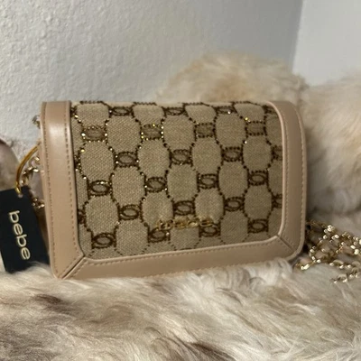 Bandolera Bebe Agathe Jacquard Cristal Nueva con Etiquetas - Beige Foto 1 de 4