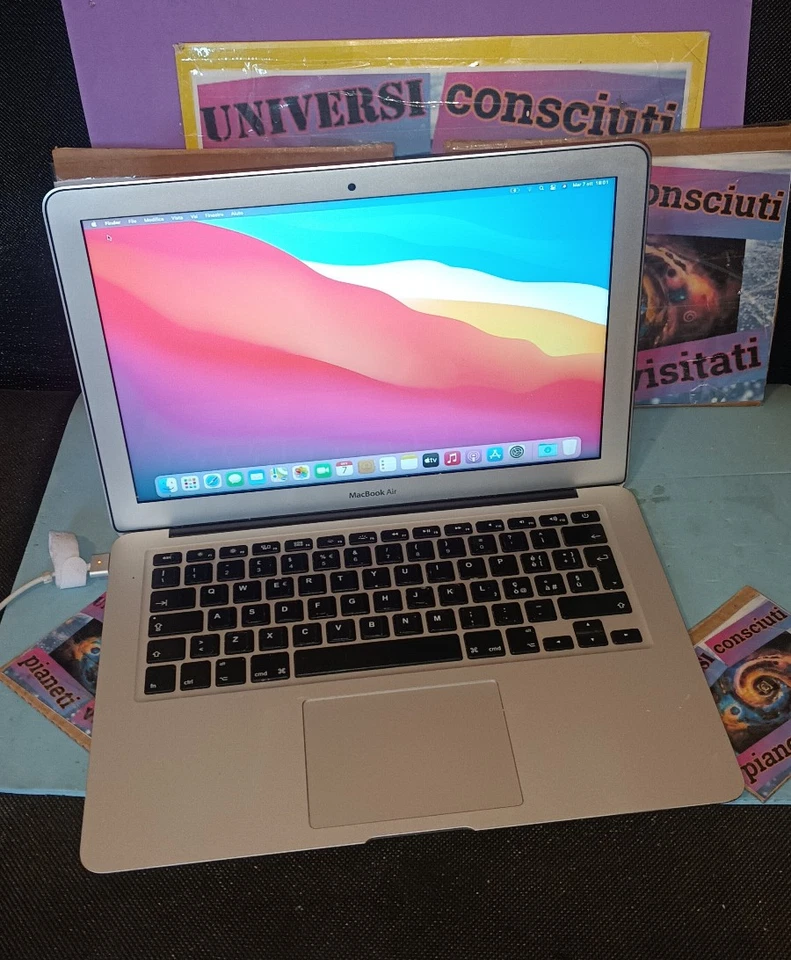 Macbook AIR A1466 14" 2014 I5 1,8Ghz 4gb 256gb nvme MACOSX MONTREY - Immagine 1 di 4